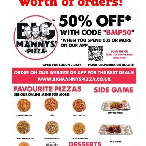 Manny's Pizza - special offer